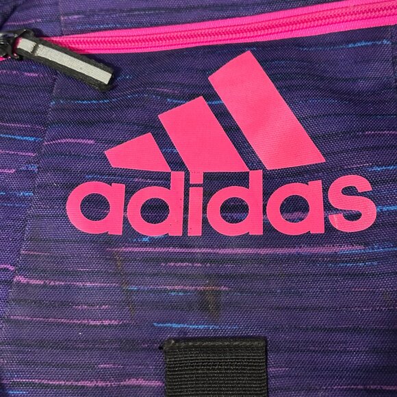 Adidas Legend X purple pink multi compartment backpack school hikes travel - Picture 12 of 12